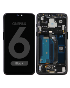 LCD Screen and Digitizer Assembly w/ Frame for OnePlus 6 (Black)