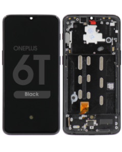 LCD Screen and Digitizer Assembly w/ Frame for OnePlus 6T (Black)