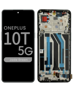 Refurbished - OLED Screen and Digitizer Assembly w/ Frame for OnePlus 10T 5G (Jade Green)