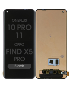 Refurbished - OLED Screen and Digitizer Assembly for OnePlus 10 Pro / 11 / OPPO Find X5 Pro (No Frame) (Black)
