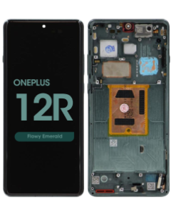 Refurbished - LCD Screen and Digitizer Assembly w/ Frame for OnePlus 12 (Flowy Emerald)