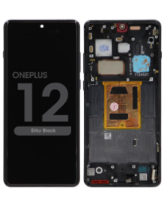 Refurbished - LCD Screen and Digitizer Assembly w/ Frame for OnePlus 12 (Silky Black)