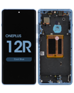 Refurbished - LCD Screen and Digitizer Assembly w/ Frame for OnePlus 12R (Cool Blue)