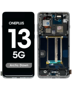 Refurbished - LCD Screen and Digitizer Assembly w/ Frame for OnePlus 13 5G (Arctic Dawn)