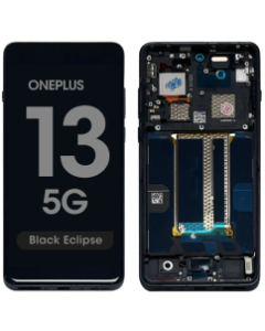 Refurbished - LCD Screen and Digitizer Assembly w/ Frame for OnePlus 13 5G (Black Eclipse)
