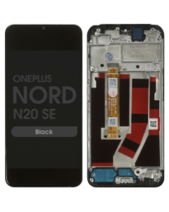 Refurbished - LCD Screen and Digitizer Assembly w/ Frame for OnePlus Nord N20 SE (Black)