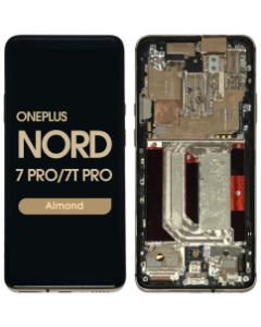 Refurbished - OLED Screen and Digitizer Assembly w/ Frame for Oneplus 7 Pro / Oneplus 7T Pro (Almond)