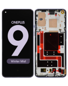 Refurbished - OLED Screen and Digitizer Assembly w/ Frame for OnePlus 9 (Winter Mist)