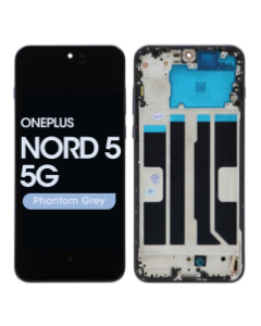 Refurbished - LCD Screen and Digitizer Assembly w/ Frame for OnePlus Nord 5 5G (Dry Ice) - Injured Gadgets