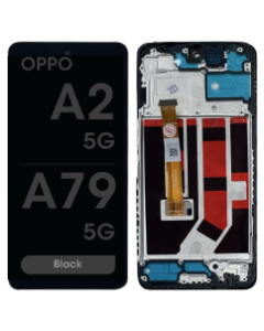 Refurbished - LCD Screen and Digitizer Assembly w/ Frame for OPPO A2 5G / A79 5G (2023) (Black)
