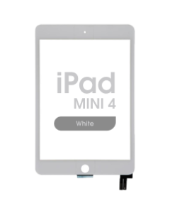 Aftermarket - Glass and Digitizer Touch Panel for iPad Mini 4 (White)