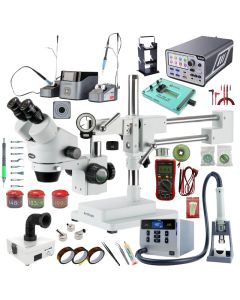Professional Level Microsoldering Kit w/ Trinocular Simul-Focal Head