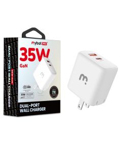 MyBat Pro - 35W GaN Dual Port Wall Charger (White)