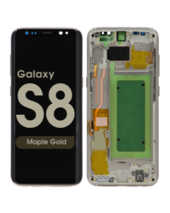 Refurbished - OLED Screen and Digitizer Assembly w/ Frame for Samsung Galaxy S8 (G950) (Maple Gold)