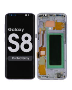 Refurbished - OLED Screen and Digitizer Assembly w/ Frame for Samsung Galaxy S8 (G950) (Orchid Gray)
