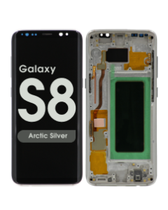Refurbished - OLED Screen and Digitizer Assembly w/ Frame for Samsung Galaxy S8 (G950) (Arctic Silver)