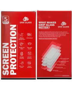 (5 Pack) Grip Glass - 5D Curved Tempered Glass Screen Protector for Samsung Galaxy S20 Ultra (G988)