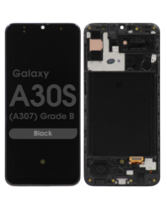 OEM Pull - OLED Screen and Digitizer Assembly w/ Frame for Samsung Galaxy A30s (A307) (Grade B)