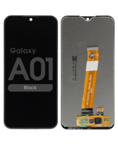 LCD Screen and Digitizer Assembly for Samsung Galaxy A01 (Narrow Connector) (Micro USB) (A015) (No Frame) (Black)