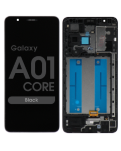 Refurbished - LCD Screen and Digitizer Assembly w/ Frame for Samsung Galaxy A01 Core (A013 / 2020) (Black)