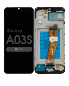 Refurbished - LCD Screen and Digitizer Assembly w/ Frame for Samsung Galaxy A03s (A037F / 2021) (Dual Sim) (TYPE-C) (Black)