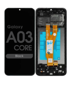Refurbished - LCD Screen and Digitizer Assembly w/ Frame for Samsung Galaxy A03 Core (A032 / 2021) (Black)