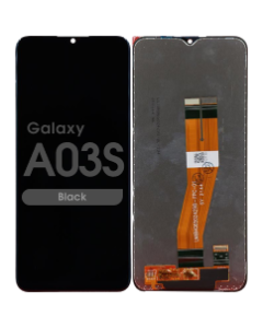 Refurbished - LCD Screen and Digitizer Assembly for Samsung Galaxy A03s (A037M / 2021) (No Frame) (Latin American/US Compatible) (Single-Sim) (TYPE-C) (Black)