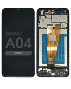 Refurbished - LCD Assembly w/ Frame for Samsung Galaxy A04 (A045 / 2022) (Black)