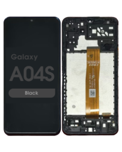 Refurbished - LCD Assembly w/ Frame for Samsung Galaxy A04S (A047 / 2022) (Black)