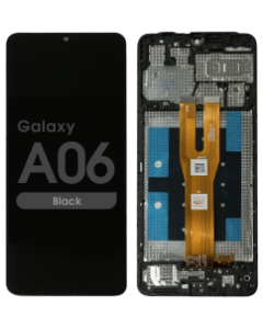 Refurbished - LCD Screen and Digitizer Assembly w/ Frame for Samsung Galaxy A06 (A065 / 2024) (Black)