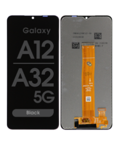 Refurbished - LCD Screen and Digitizer Assembly for Samsung Galaxy A12 (A125) (No Frame) (Black)