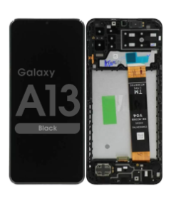 Premium - LCD Screen and Digitizer Assembly w/ Frame for Samsung Galaxy A13 (A135 / 2022) (Black)