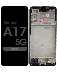 Refurbished - LCD Screen and Digitizer Assembly w/ Frame for Samsung Galaxy A17 5G (A176 / 2025) (Black)