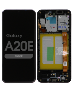 PLS TFT Screen and Digitizer Assembly w/ Frame for Samsung Galaxy A20e (A202) (Black)
