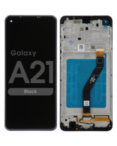 LCD Screen and Digitizer Assembly w/ Frame for Samsung Galaxy A21 (A215) (Black)