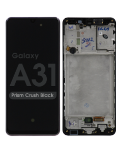 OLED Screen and Digitizer Assembly w/ Frame for Samsung Galaxy A31 (A315) (Prism Crush Black)