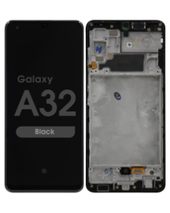 Refurbished - OLED Screen and Digitizer Assembly w/ Frame for Samsung Galaxy A32 (A325 / 2021) (Black)