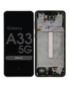 Service Pack - OLED Screen and Digitizer Assembly w/ Frame for Samsung Galaxy A33 5G (A336 / 2022) (Black)