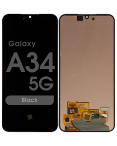 Refurbished - OLED Screen and Digitizer Assembly for Samsung Galaxy A34 5G (A346 / 2023) (No Frame) (Black)