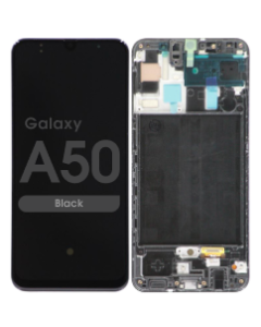 Refurbished - OLED Screen and Digitizer Assembly w/ Frame for Samsung Galaxy A50 (A505) (US Version) (Black)