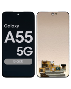 Refurbished - OLED Screen and Digitizer Assembly for Samsung Galaxy A55 5G (A556 / 2024) (No Frame) (Black)