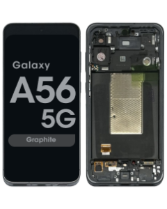 Refurbished - LCD Screen and Digitizer Assembly w/ Frame for Samsung Galaxy A56 5G (A566 / 2025) (Graphite)