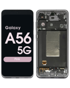 Refurbished - LCD Screen and Digitizer Assembly w/ Frame for Samsung Galaxy A56 5G (A566 / 2025) (Pink)