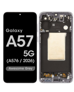 Premium - OLED Screen and Digitizer Assembly w/ Frame for Samsung Galaxy A57 5G (A576 / 2026) (Awesome Gray)