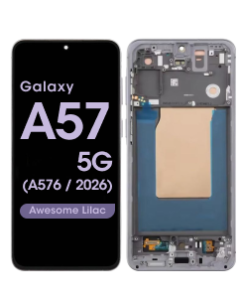 Premium - OLED Screen and Digitizer Assembly w/ Frame for Samsung Galaxy A57 5G (A576 / 2026) (Awesome Lilac)