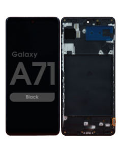LCD Screen and Digitizer Assembly w/ Frame for Samsung Galaxy A71 (A715 / 2020) (Black)