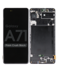 LCD Screen and Digitizer Assembly for Samsung Galaxy A71 (A715) (No Frame) (Prism Crush Black)