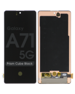 Refurbished - OLED Screen and Digitizer Assembly for Samsung Galaxy A71 (5G) (A716) (No Frame) (Prism Cube Black)