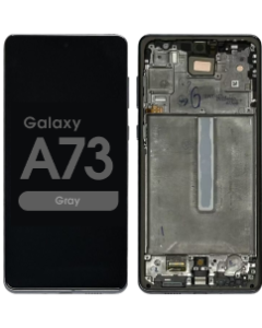 Refurbished - OLED Assembly w/ Frame for Samsung Galaxy A73 (A735 / 2022) (Gray)