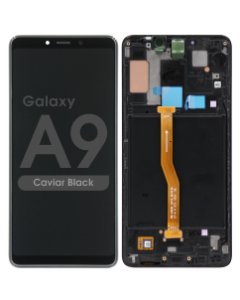 LCD Screen and Digitizer Assembly w/ Frame for Samsung Galaxy A9 (A920) (Caviar Black)